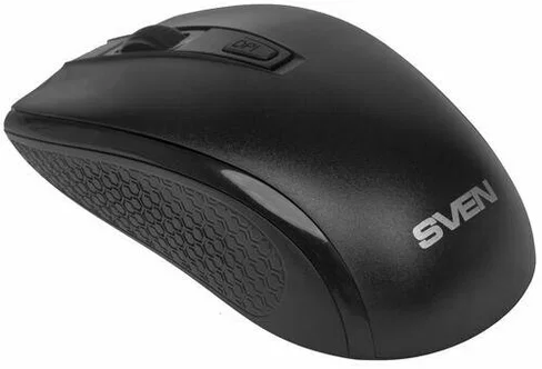 SVEN Мышь беспроводная RX-220W чёрная (3+1кл. 800-1600DPI, блист)