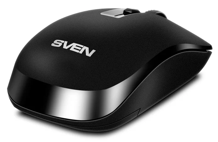 SVEN Мышь беспроводная RX-260W чёрная (2,4 GHz, 3+1кл. 800/1200/1600DPI, блист.)
