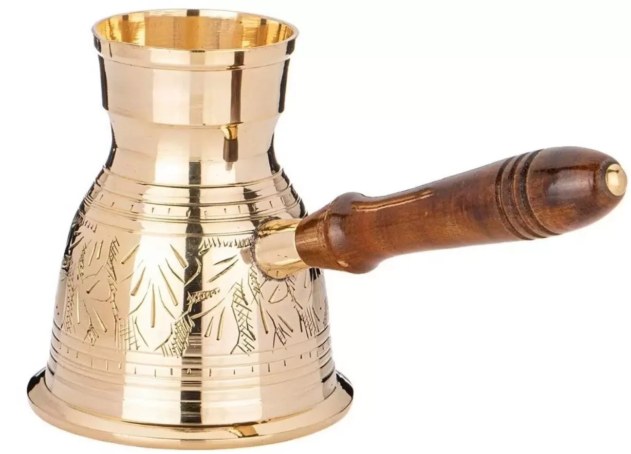 ТУРКА РЕЗНАЯ "GRAVING" 350МЛ. ЛАТУНЬ (КОР=40ШТ.)