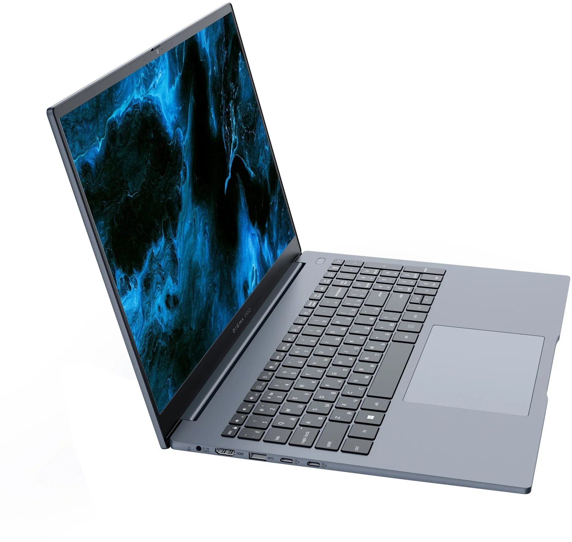 Ноутбук Digma Pro Pactos Ryzen 5 7430U 16Gb SSD512Gb AMD Radeon Graphics 16" IPS WUXGA (1920x1200) Windows 11 Pro dk.grey WiFi BT Cam 5500mAh (DN16R5-