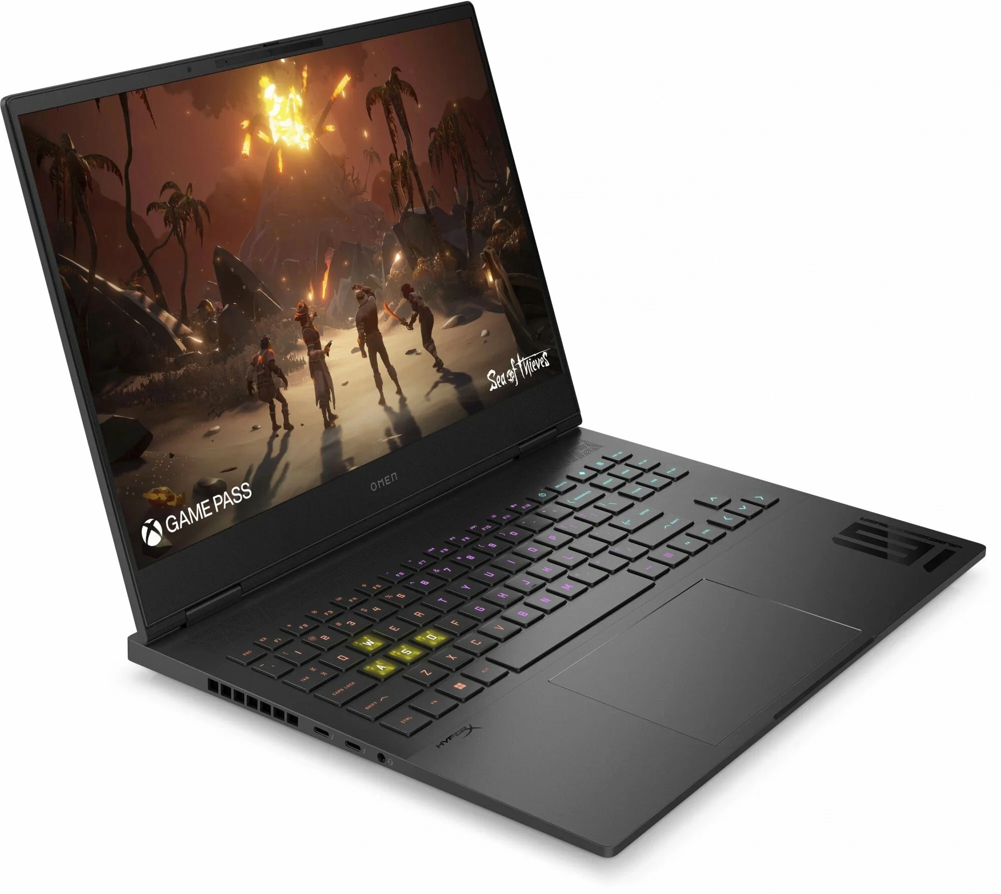 Ноутбук HP Omen 17-cm2006ci Core i7 13700HX 16Gb SSD1Tb NVIDIA GeForce RTX4070 8Gb 17.3" IPS QHD (2560x1440) FreeDOS black WiFi BT Cam (A1AB9EA)