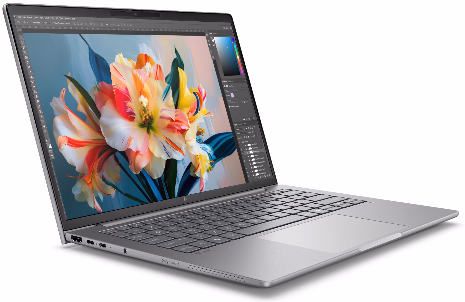 Ноутбук HP ZBook 8 G1i Core Ultra 7 265H 32Gb SSD1Tb NVIDIA RTX 500 Ada 4Gb 16" WQUXGA (3840x2400) Windows 11 Pro 64 silver WiFi BT Cam (BX7V8UT)
