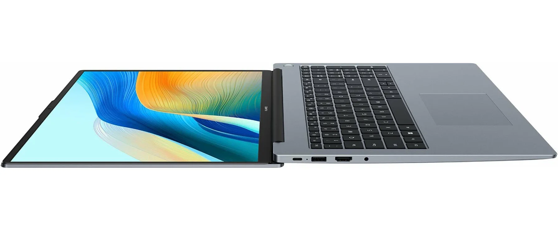 Ноутбук Huawei MateBook D 16 MCLG-X MitchellG-W5611D Core i5 13420H 16Gb SSD1Tb Intel UHD Graphics 16" IPS (1920x1200) без ОС silver WiFi BT Cam (5301