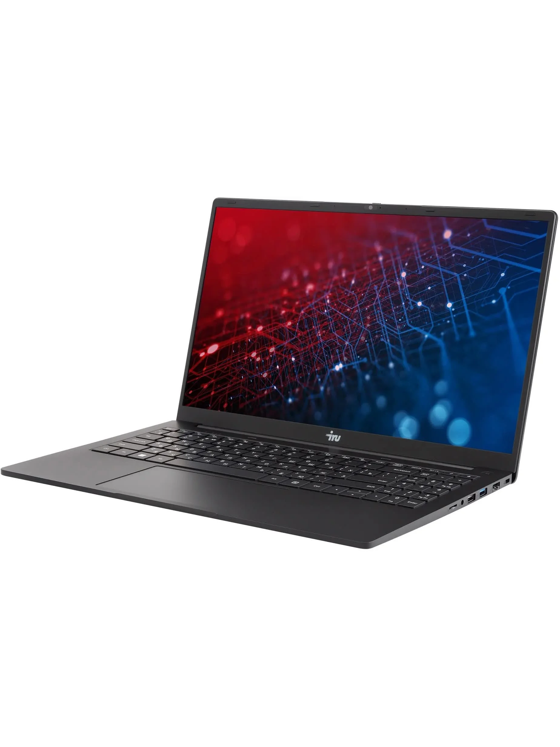 Ноутбук IRU Strato 15ALID5 Core i3 1315U 16Gb SSD512Gb Intel UHD Graphics 15.6" IPS FHD (1920x1080) FreeDOS black WiFi BT Cam 6000mAh (2148024)