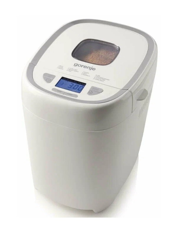 Хлебопечь Gorenje BM900WS 600 Вт, 12 программ, LCD дисплей, 270х290х355 мм.