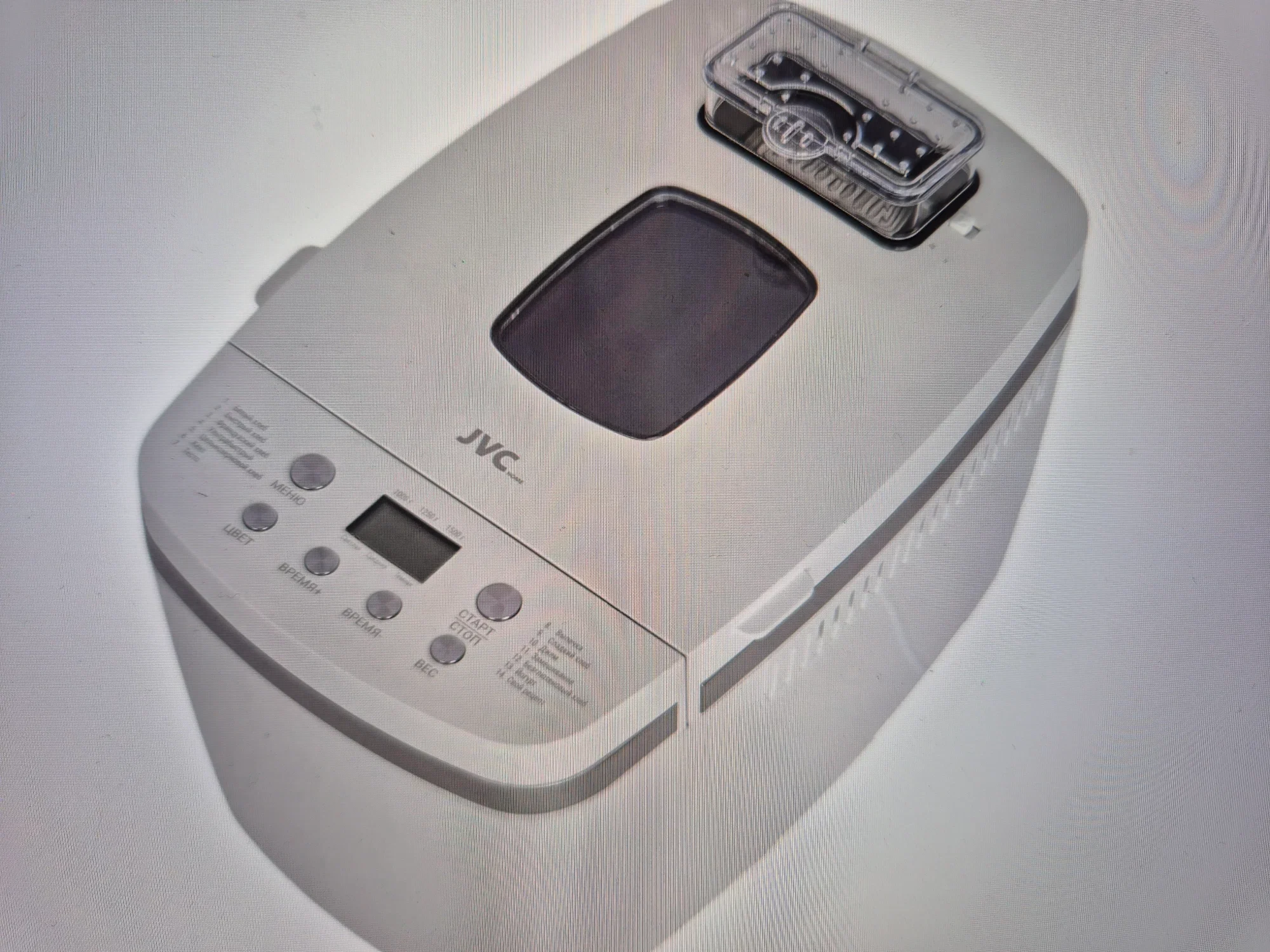 Хлебопечь jvc JK-MC18. 850Вт. 2-Венчика, 1500 гр., 14-программ.