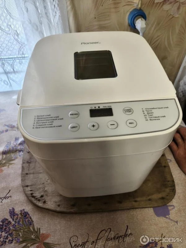 Хлебопечь Pioneer MC02. 600Вт (600 Вт, 12 программ, диплей,выбор размера, поддерж.темпер, таймер)