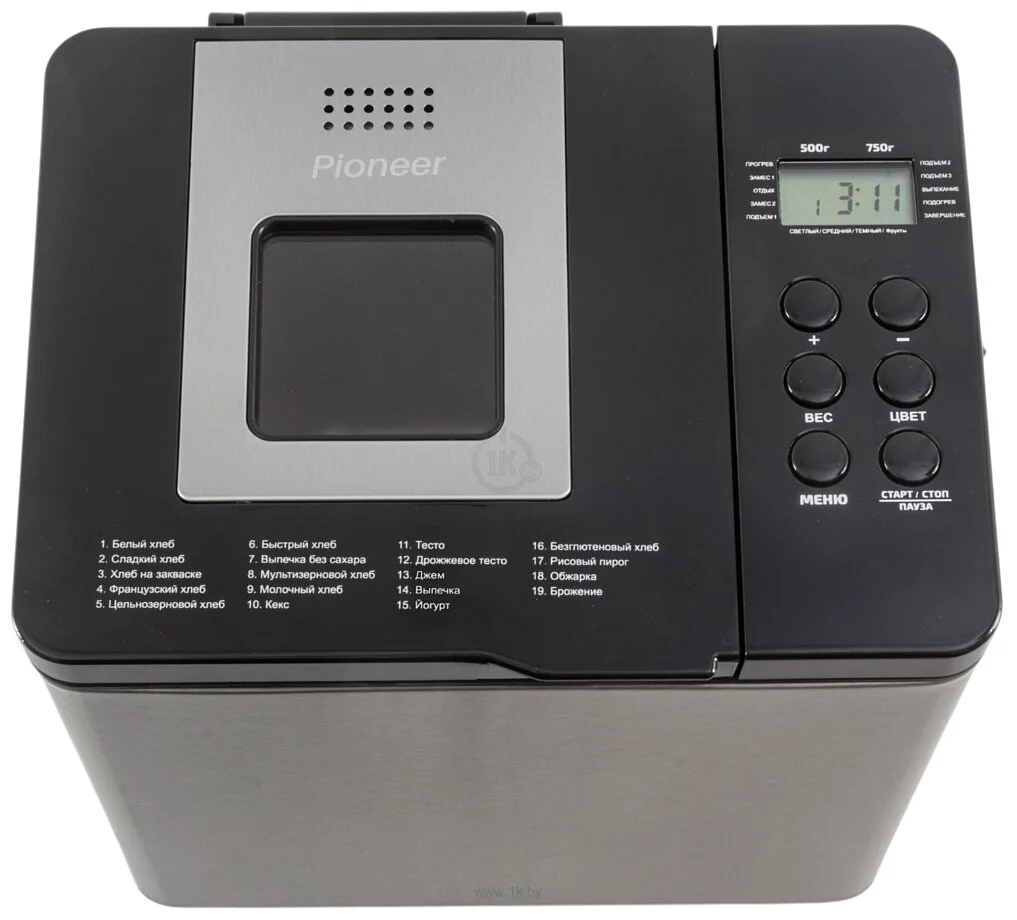 Хлебопечь Pioneer MC06 (600 Вт 19 программ Дисплей поддерж.темпер, таймер)
