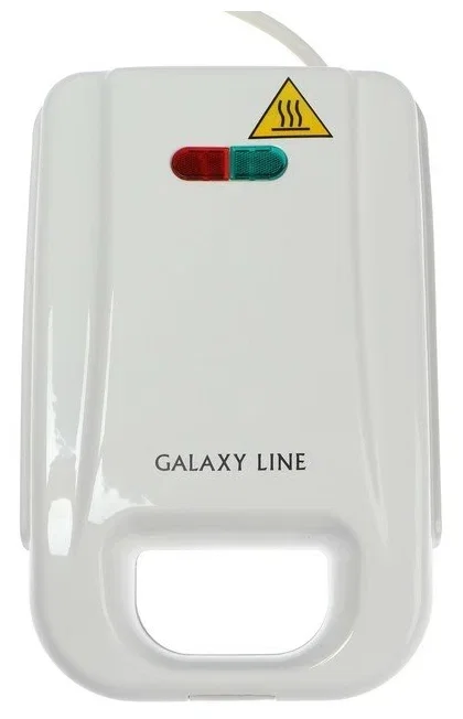Вафельница Galaxy Line GL 2971, белый, со съемными пластинами, 750 Вт