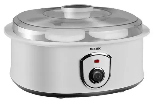 Йогуртница Centek CT-1442 15 Вт, 200 мл, емкостей - 7 шт, материал баночек - стекло, белый