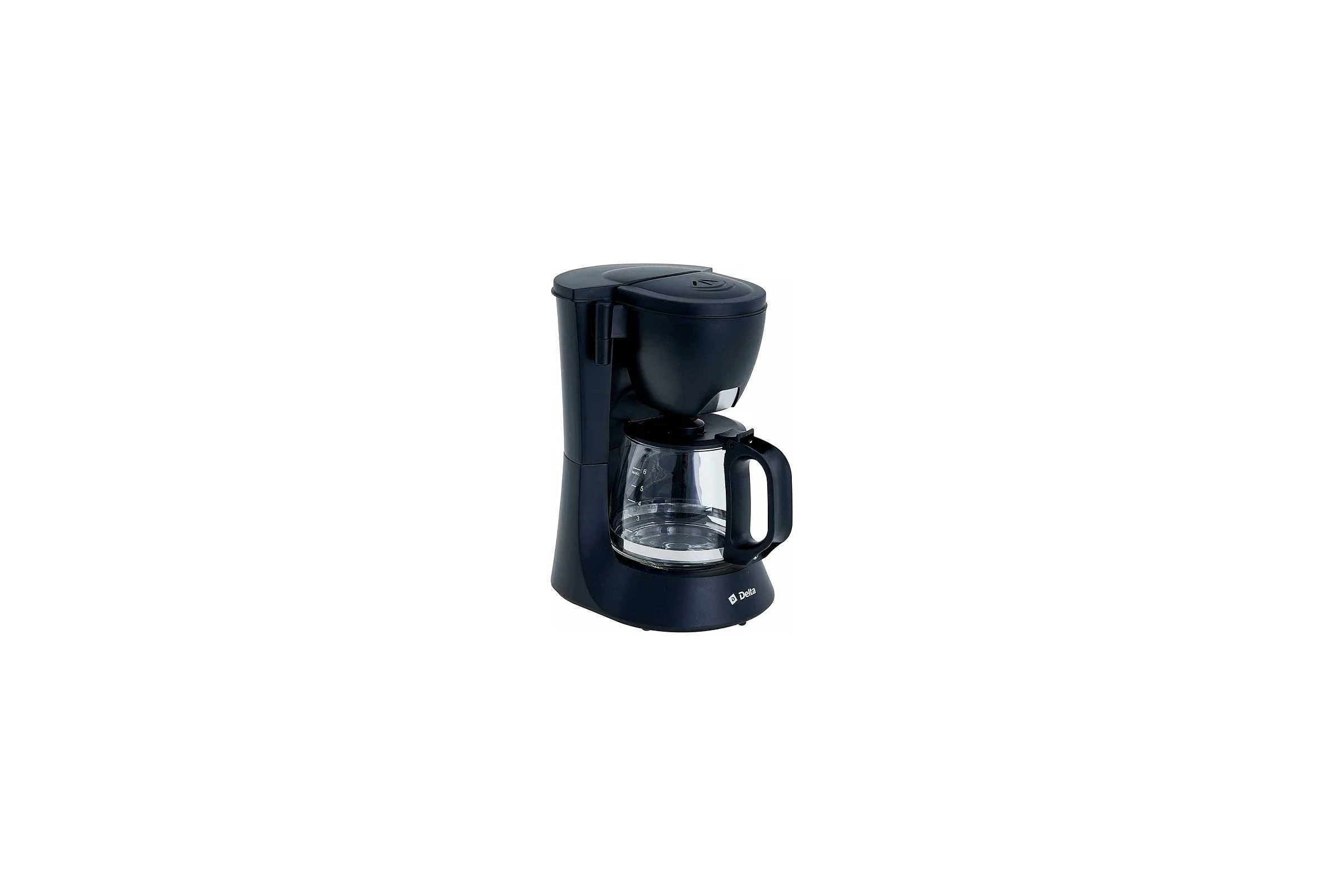 Кофеварка капельная Delta DL-8153 черный, исп. кофе - молотый, 0,6 л, 600 Вт