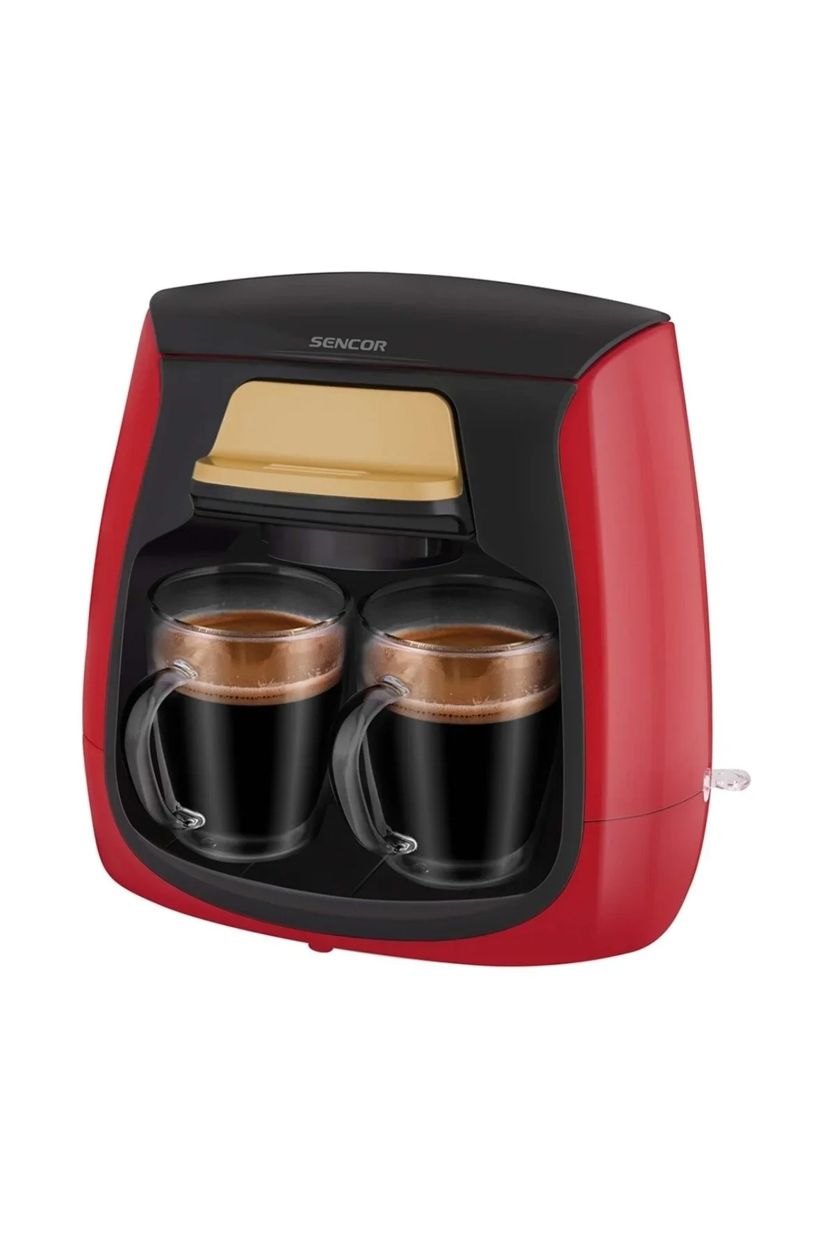 Кофеварка капельная Sencor SCE 2101RD красный, исп. кофе - молотый, 0.3 л. 500 Вт.