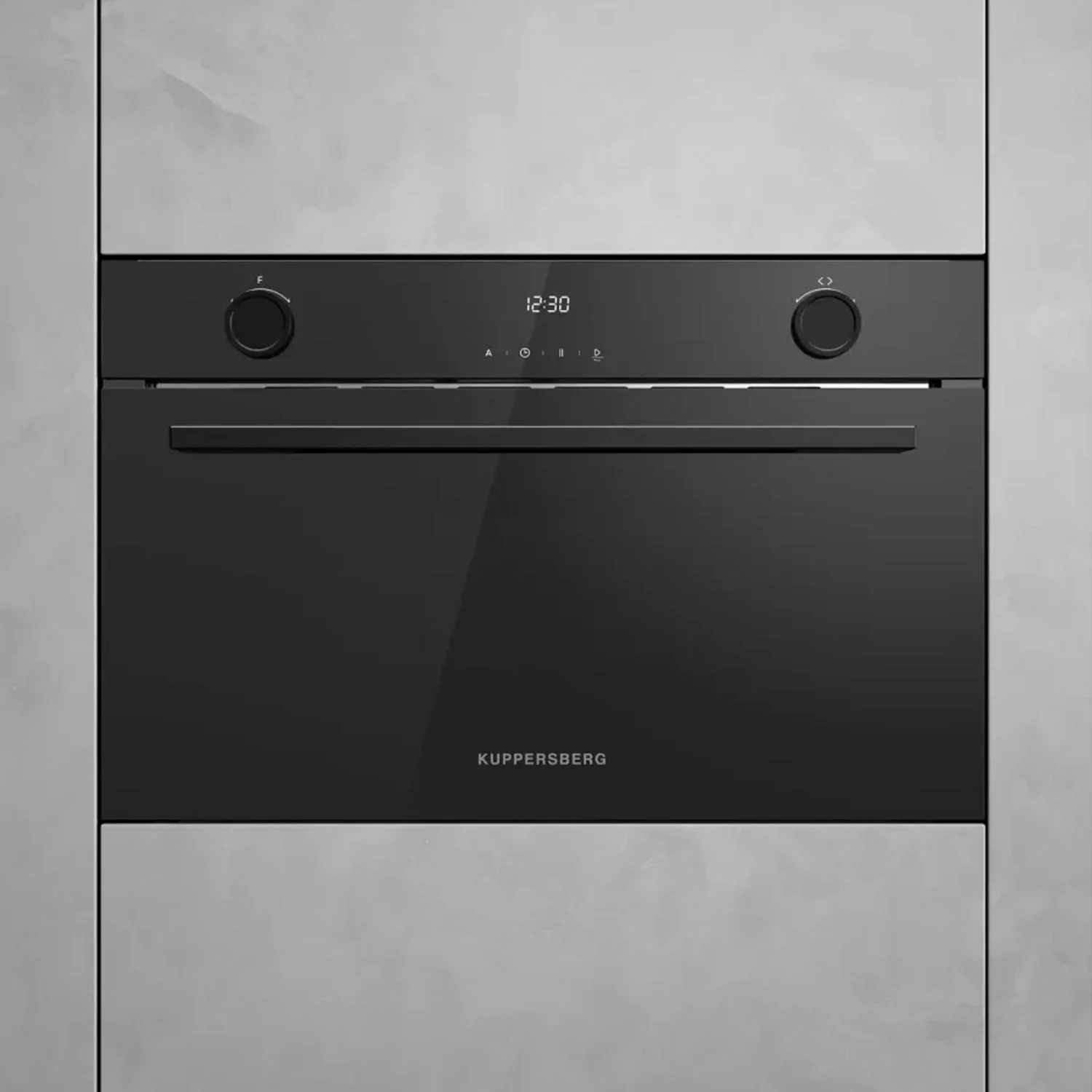 Встраиваемая микроволновая печь Kuppersberg HMW 611 BB, High-Tech, 34 л, поворотное/сенсорное управление, мощность 900 Вт, 5 уровней мощности, 10 авто