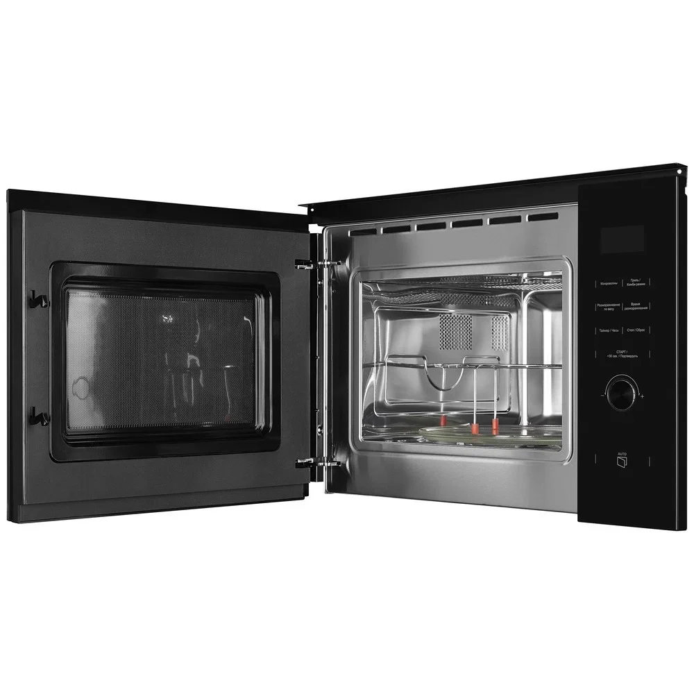 Встраиваемая микроволновая печь Kuppersberg HMW 650 BL встраиваемая, 38х56х55 см, 25л., 900Вт, 8 программ, гриль, черный