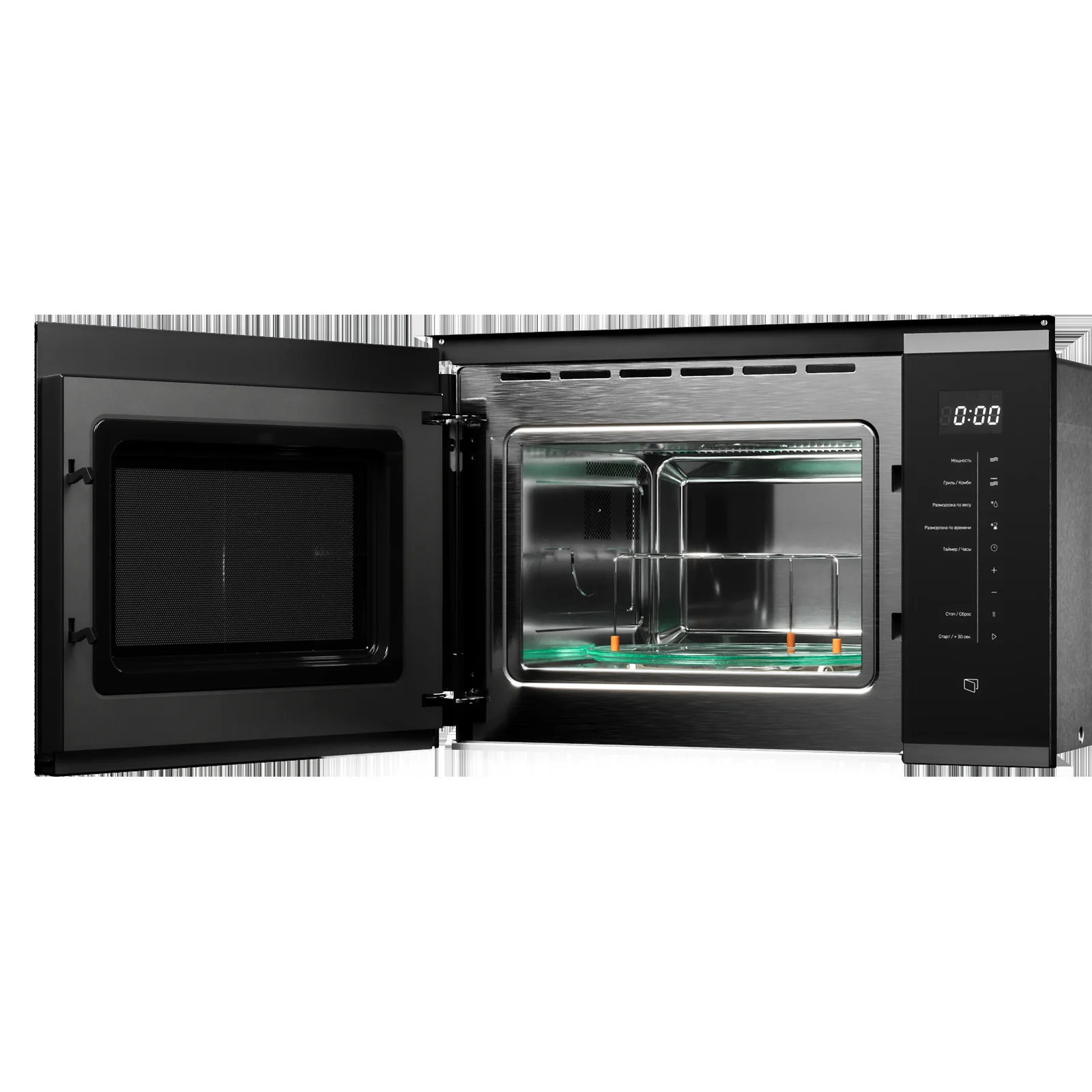 Встраиваемая микроволновая печь Kuppersberg HMW 651 BX черный/нержавеющая сталь