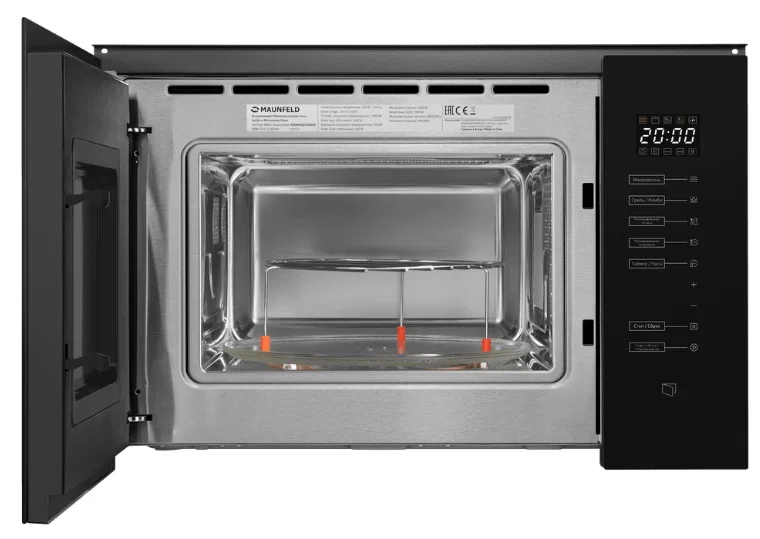 Встраиваемая микроволновая печь Maunfeld MBMO925SGb09 черный, 25 л, 1450 Вт, переключатели -сенсор