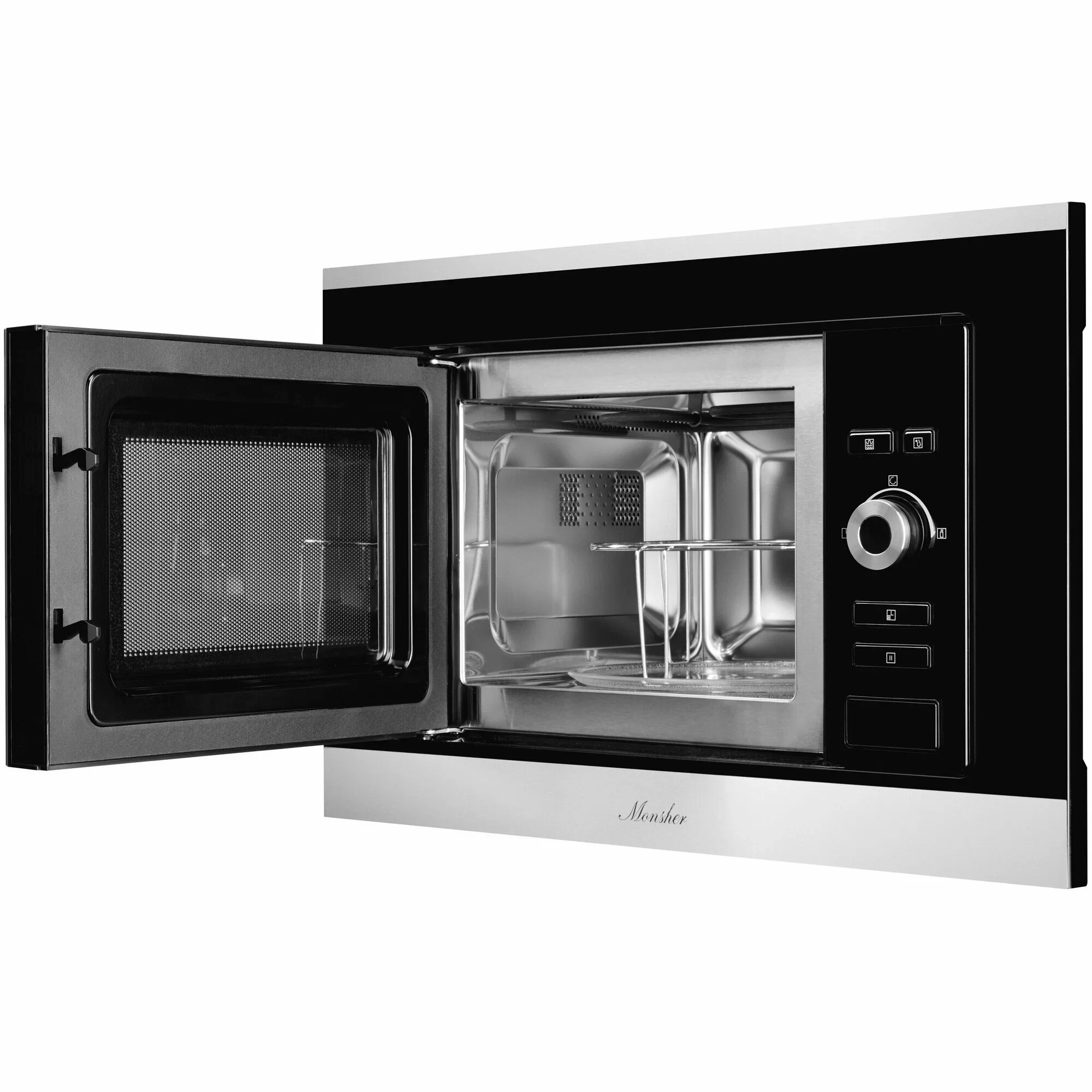 Встраиваемая микроволновая печь Monsher MMH 201 BX 60 см, 20 л, 8 автоматических кулинарных программ, 5 режимов мощности, функция размораживания по ве