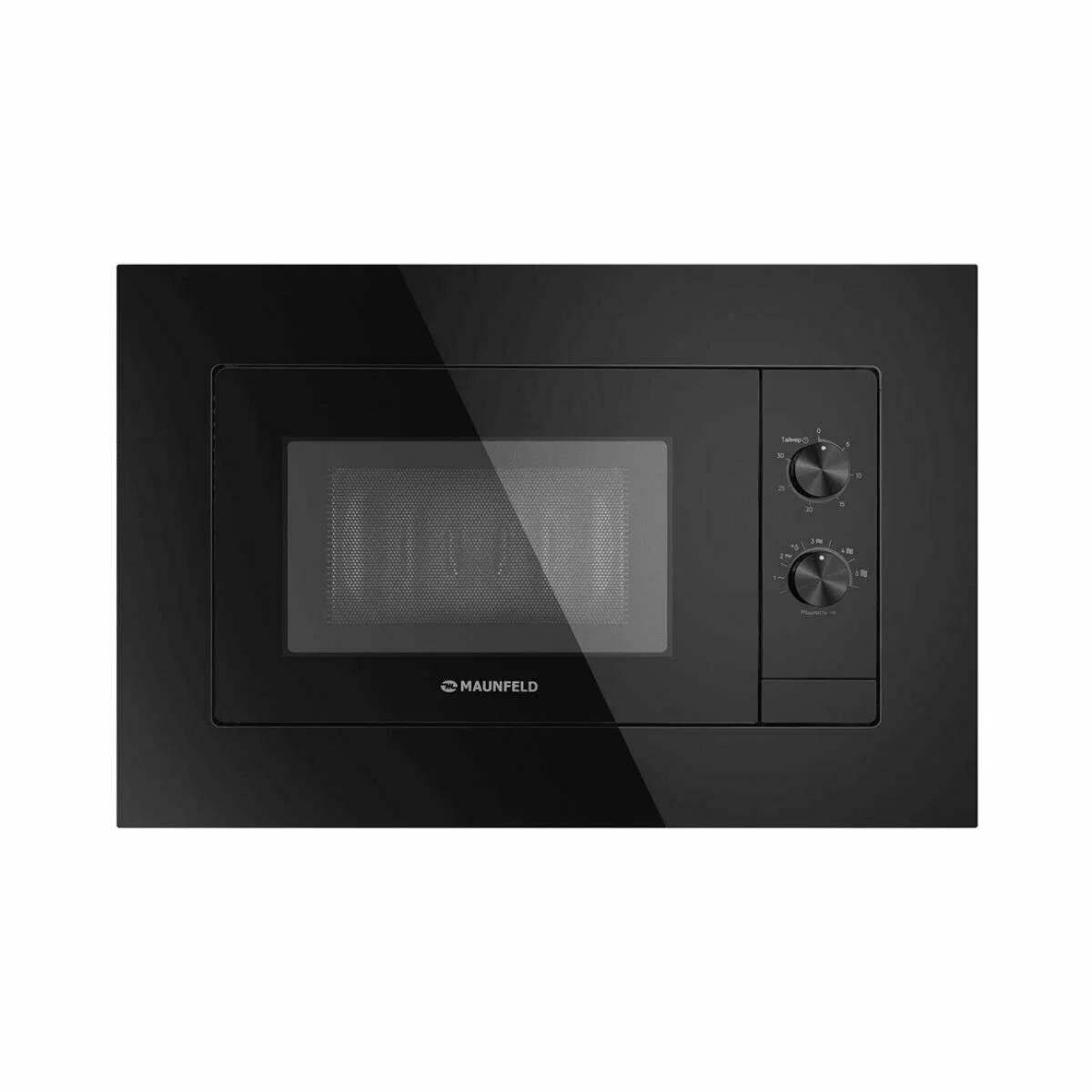 Микроволновая печь встраиваемая Maunfeld JBMO725BK01 черный, 20 л, 700 Вт, переключатели - поворотный механизм
