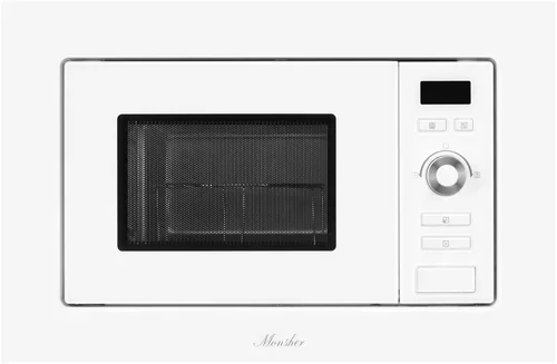 Микроволновая печь встраиваемая MONSHER 201 W 20 л, 800-1250 Вт, гриль, 8 программ, белый