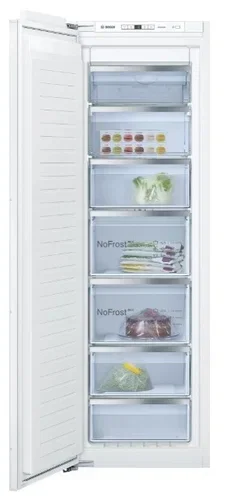 Встраиваемый морозильный шкаф Bosch GIN81AEF0U, белый, 212л, 5 ящиков