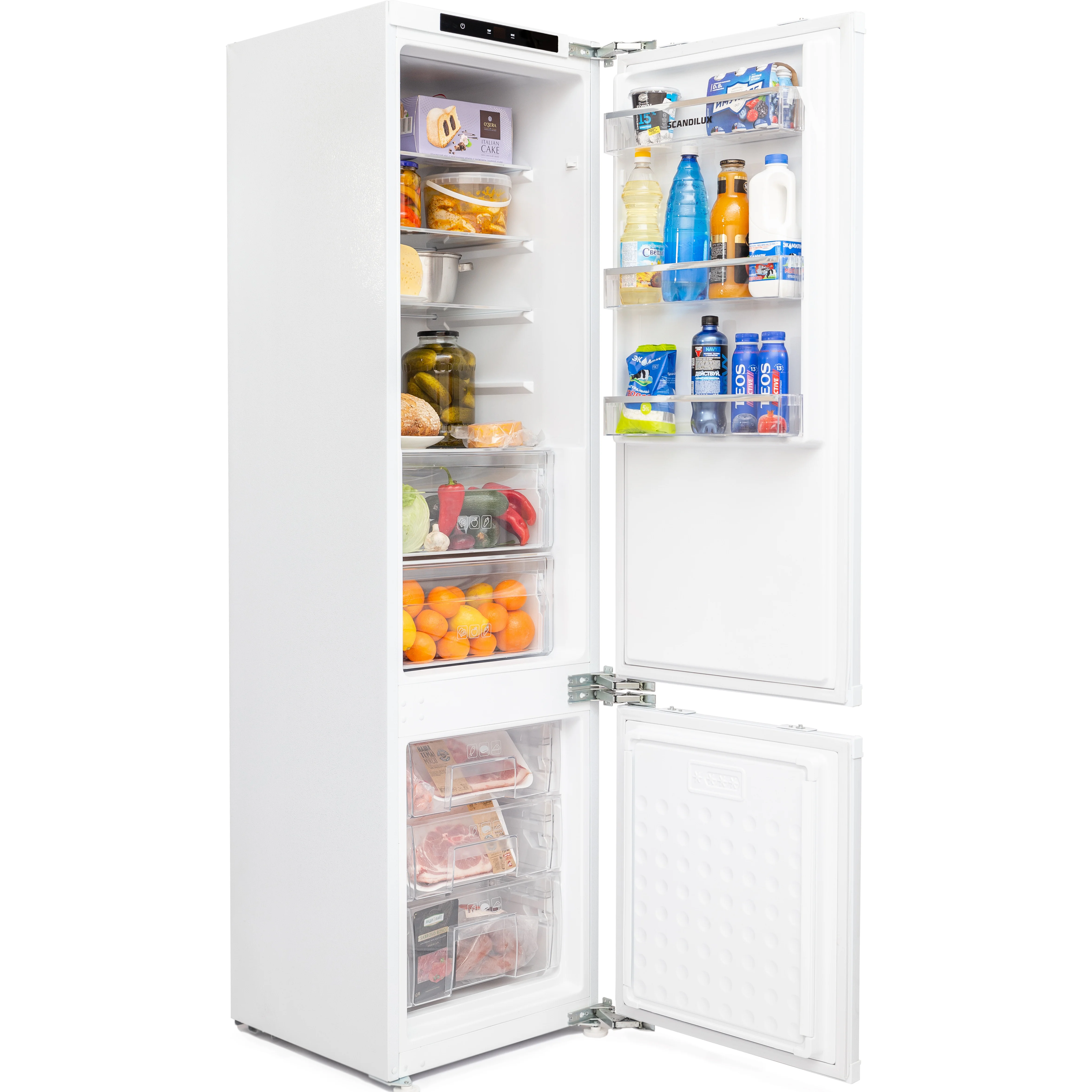 Встраиваемый холодильник SCANDILUX CNFBI210E 310л