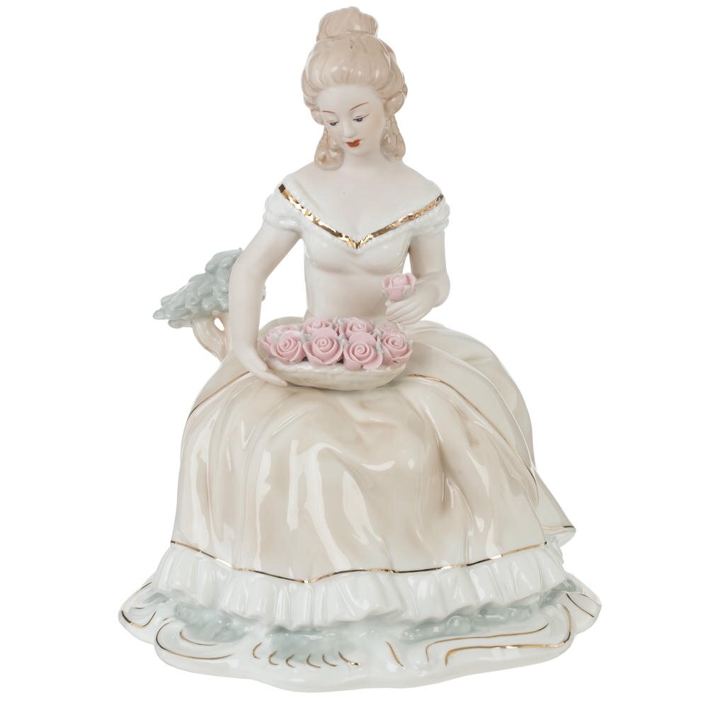 Фигурка декоративная "Девушка", L18 W13,5 H22 см