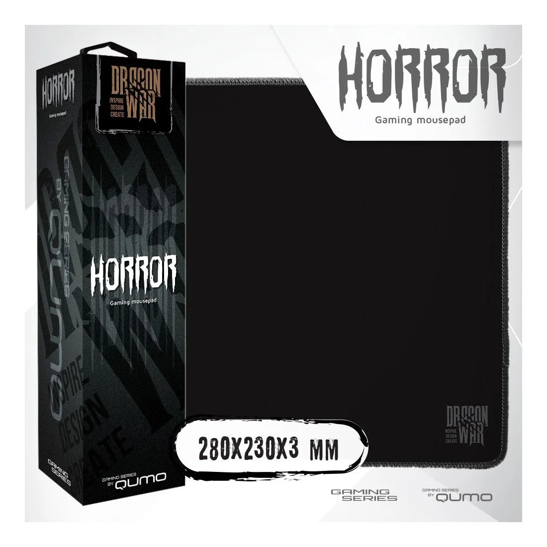 Игровой коврик Qumo Horror для мыши, 280x230x3 мм