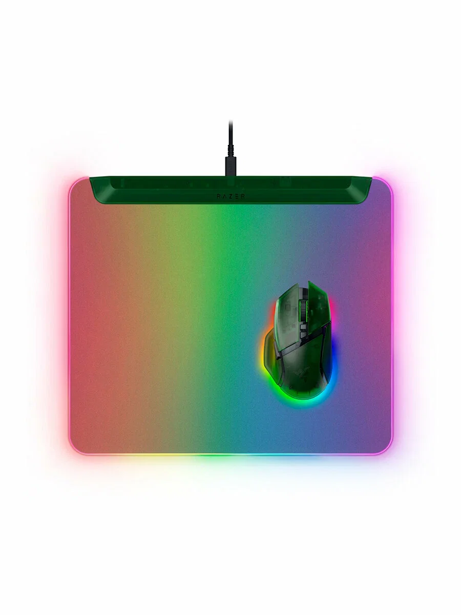Игровой коврик для мыши Razer Firefly V2 Pro - Phantom Green Ed./Razer Firefly V2 Pro - Phantom Green Ed. Mouse Mat