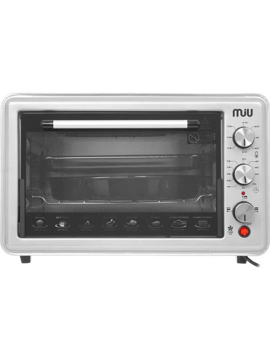 Печь MIU МО-40001S (серая) 2000Вт, 40 л, 3 режима, АКЦИЯ!!!