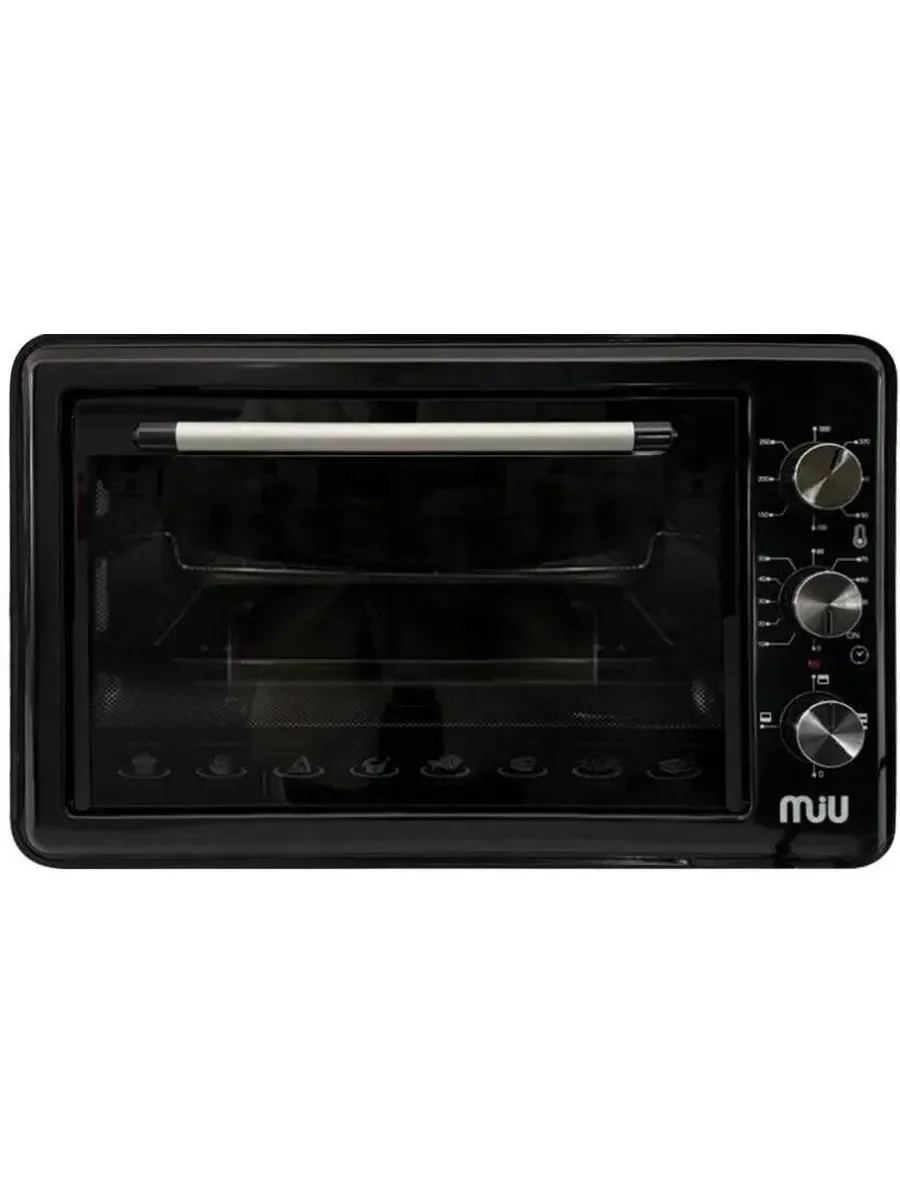 Печь MIU МО-40001В (черная) 2000Вт, 40 л, 3 режима, АКЦИЯ!!!