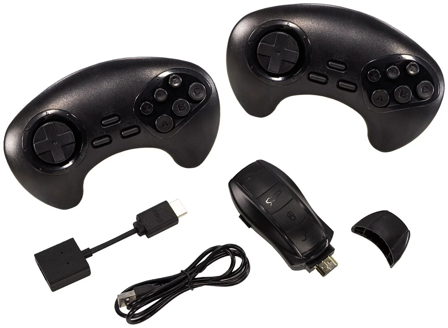 Игровая приставка Retro Genesis MixStick HD 2, 900 игр, 2 беспроводных джойстика, HDMI, 8+16Bit Rewind, RS8