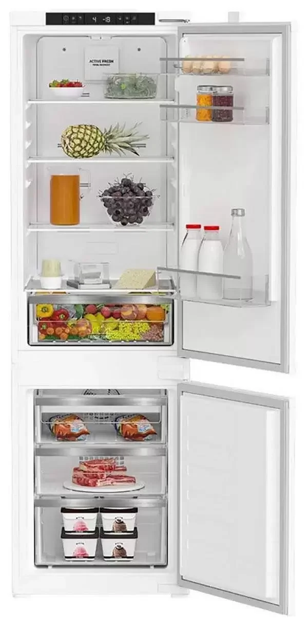 Встраиваемый двухкамерный холодильник Hotpoint HBH 18 белый