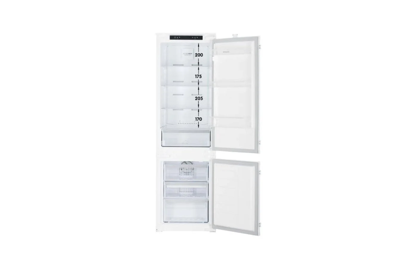 Встраиваемый двухкамерный холодильник Hotpoint HBH 18 белый