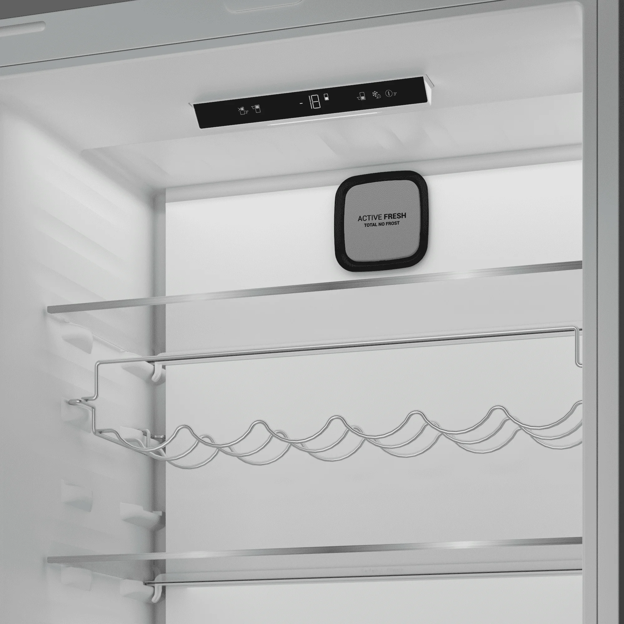 Встраиваемый двухкамерный холодильник Hotpoint HBT 400I, белый