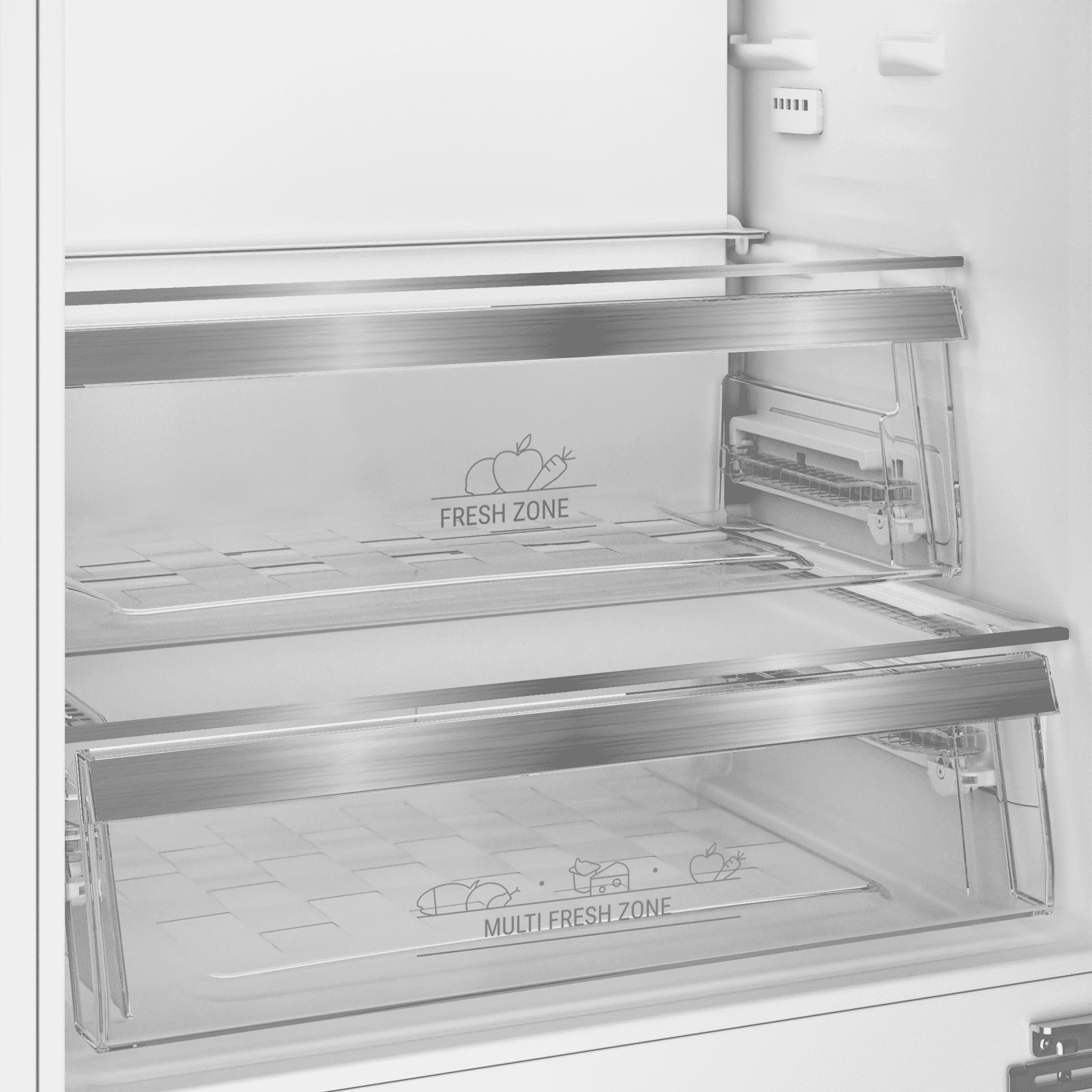 Встраиваемый двухкамерный холодильник Hotpoint HBT 400I, белый