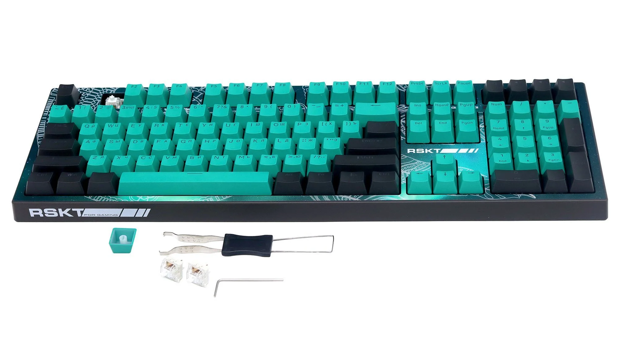 Клавиатура проводная Raskat KM002 UV GREEN