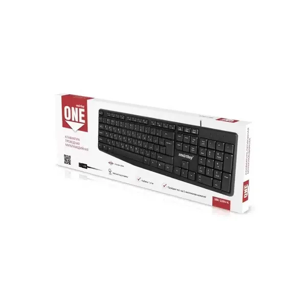 Клавиатура проводная SMARTBUY (SBK-220U-K) ONE 220 USB черная