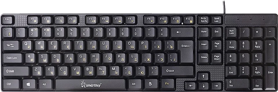 Клавиатура проводная Smartbuy ONE 113 USB черная (SBK-113U-K)/20