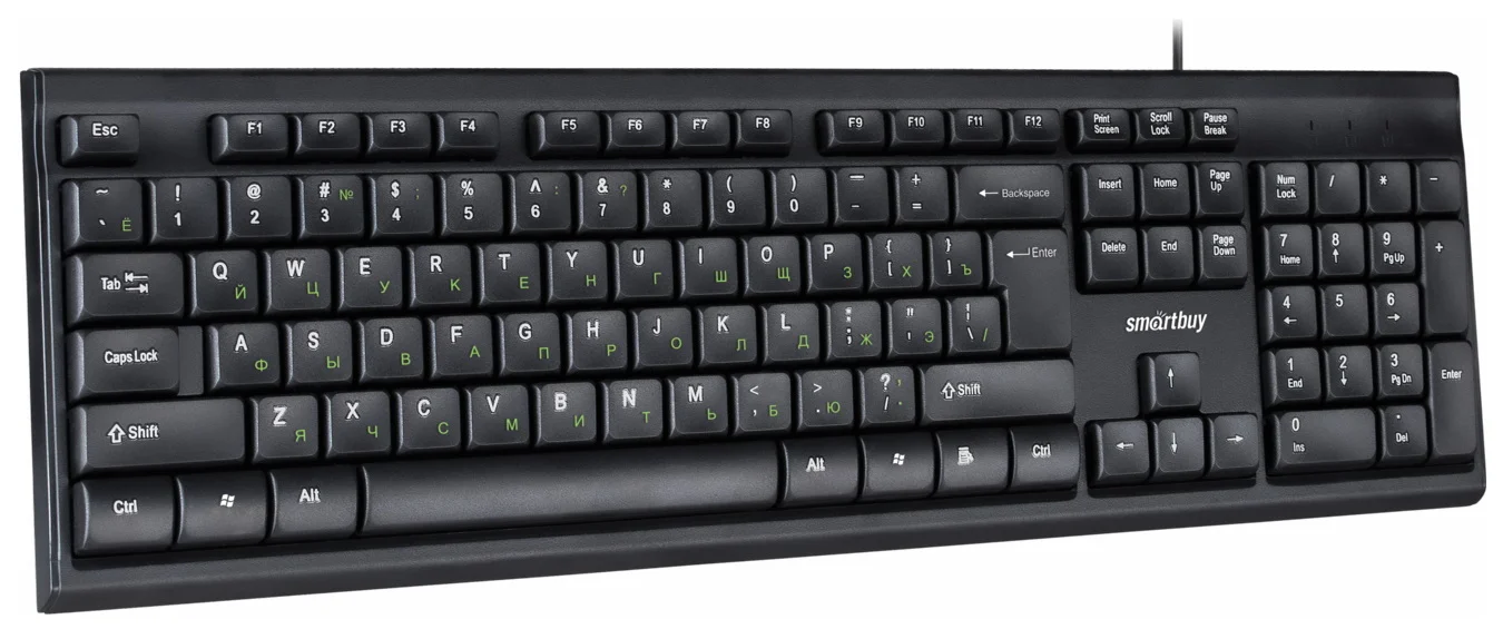 Клавиатура проводная Smartbuy ONE 114 USB черная (SBK-114U-K)