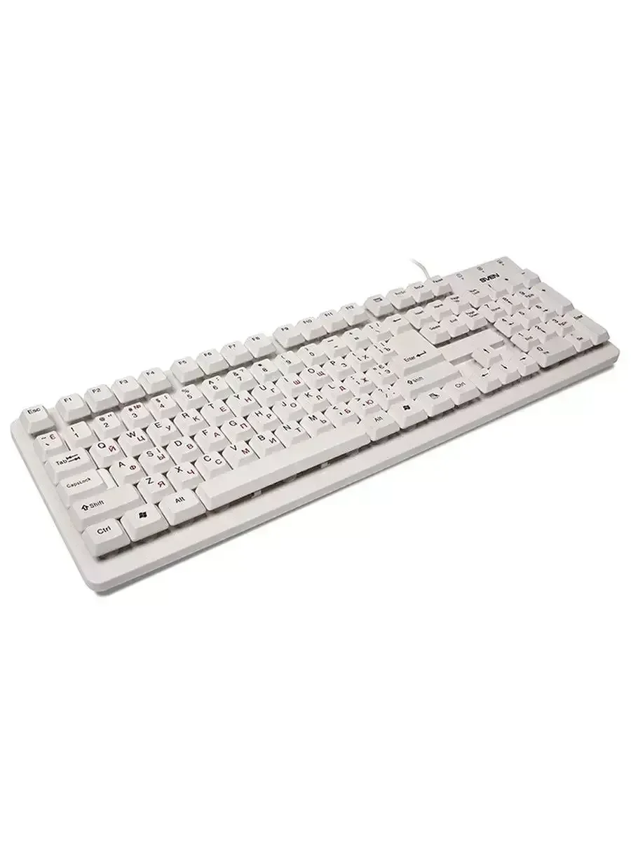 Клавиатура проводная SVEN Standard 301 USB белая