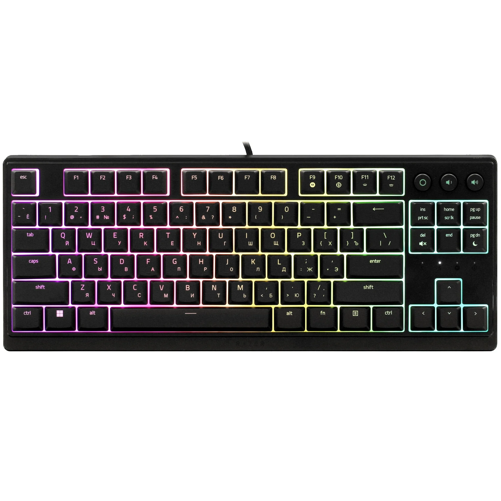 Клавиатура проводная игровая Razer Ornata V3 Tenkeyless - Russian Layout/ Razer Ornata V3 Tenkeyless - Russian Layout