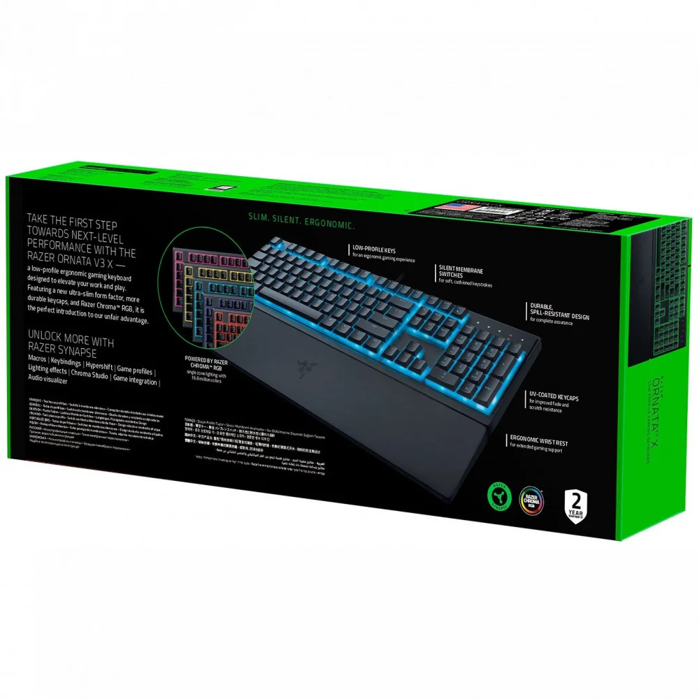 Клавиатура проводная игровая Razer Ornata V3 X - Russian Layout