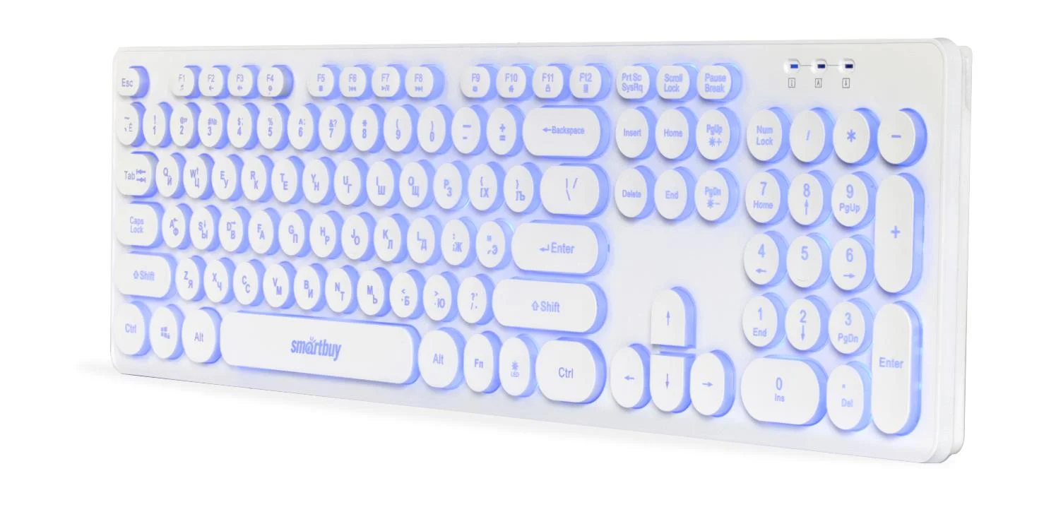 Клавиатура проводная игровая Smartbuy (SBK-329U-W) ONE 329 USB белый