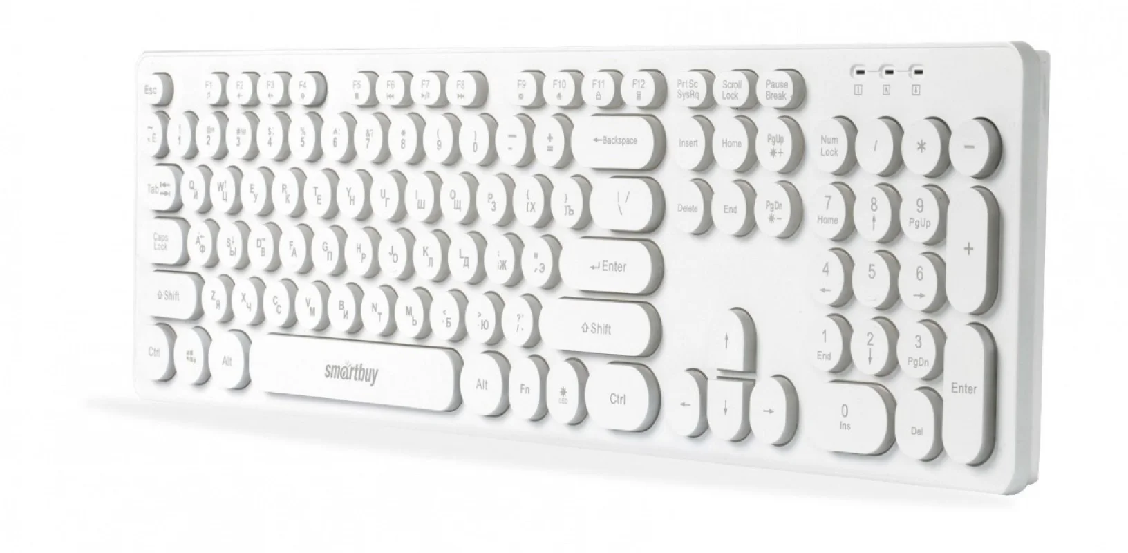 Клавиатура проводная игровая Smartbuy (SBK-329U-W) ONE 329 USB белый