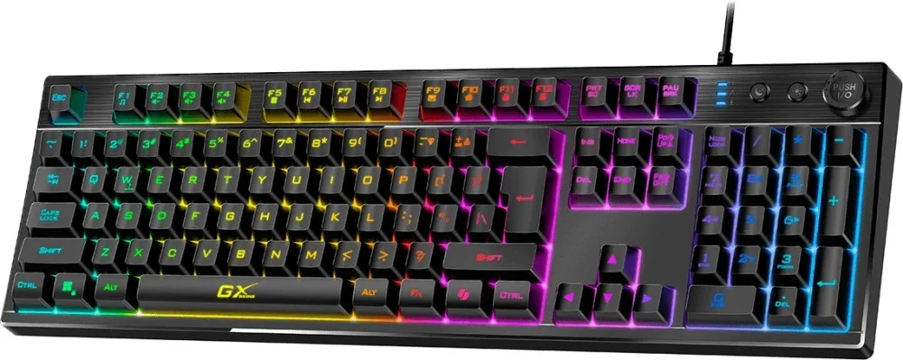 Клавиатура проводная игровая проводная Genius Scorpion K7 Plus, USB, черный