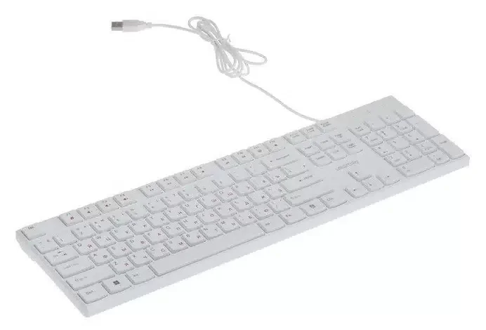 Клавиатура проводная мультимедийная Smartbuy ONE 238 USB белая (SBK-238U-W)/20