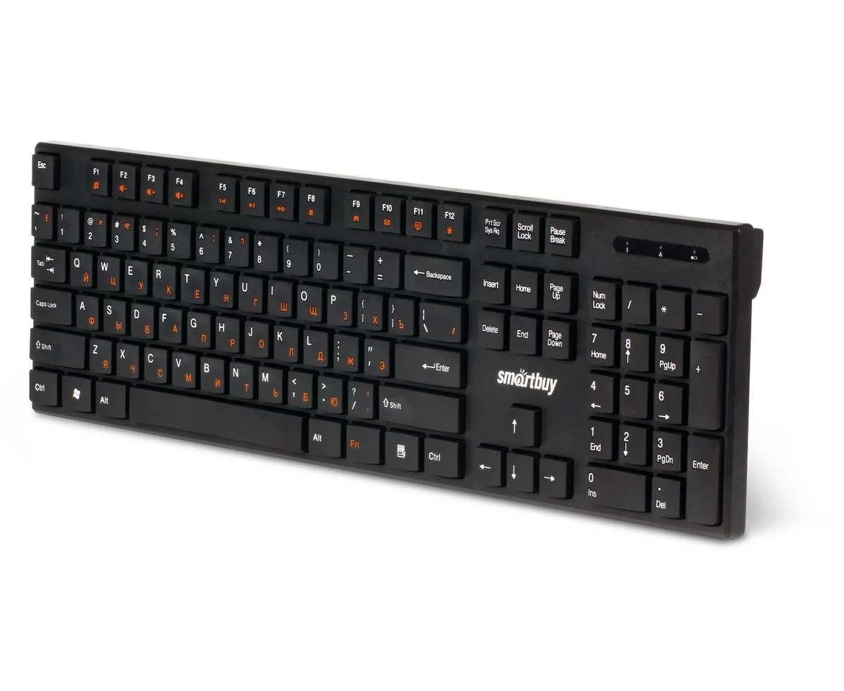 Клавиатура проводная мультимедийная Smartbuy ONE 238 USB черная (SBK-238U-K)