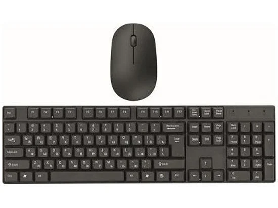 Клавиатура и мышь беспроводные Perfeo (PF_B3406) NEAR, USB: клав-ра 104 кн. + мышь 3 кн., 1000 DPI, черный