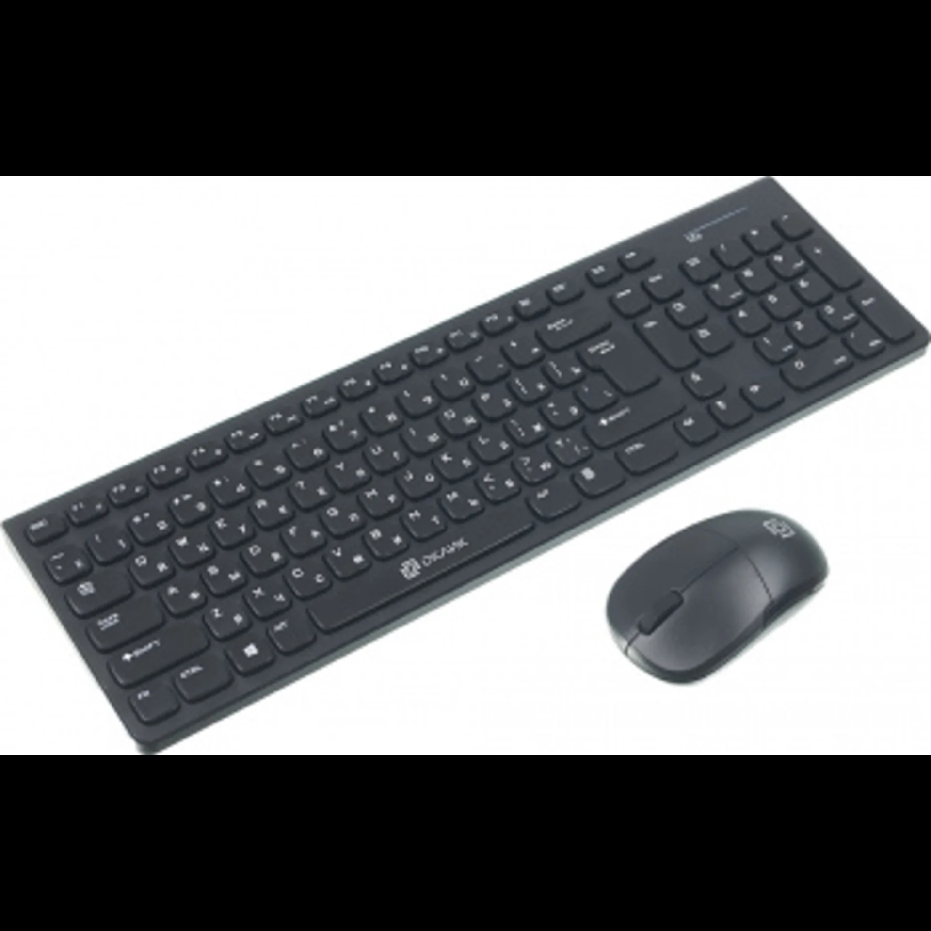Комплект (клавиатура+мышь) OKLICK 220M, USB, беспроводной, черный