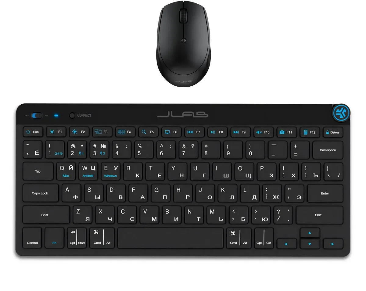 Комплект Jlab (клавиатура+мышь) GO Keyboard/Mouse Combo Pack (IEUKMGOBUNDLE4/KMGOBUNDLE4)